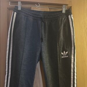 Adidas small dark heather gray Track Pants